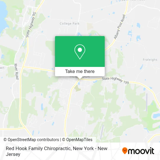 Red Hook Family Chiropractic map