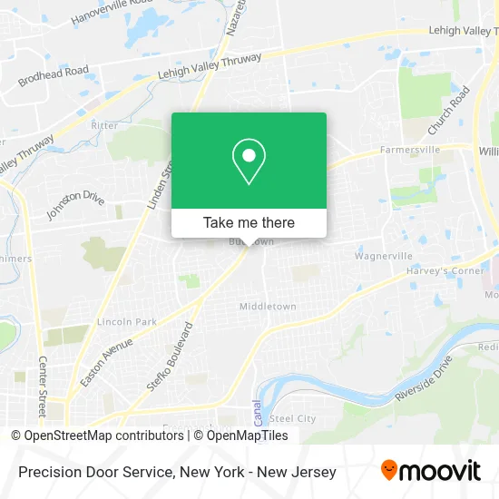 Precision Door Service map
