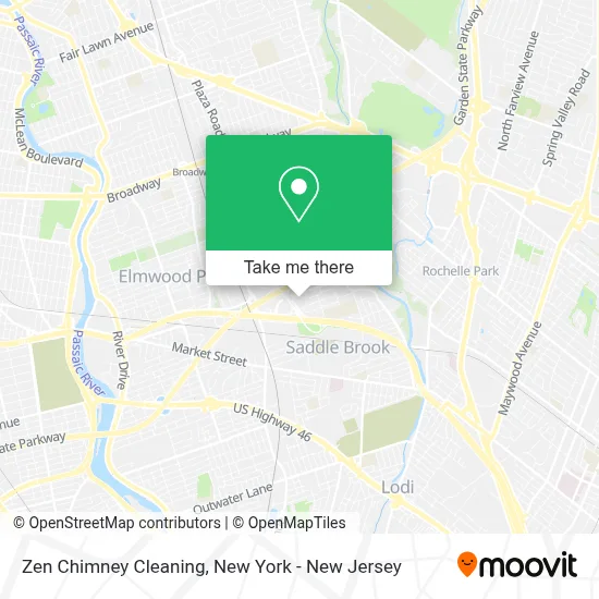 Zen Chimney Cleaning map