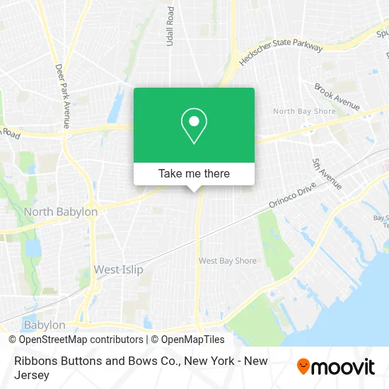 Ribbons Buttons and Bows Co. map
