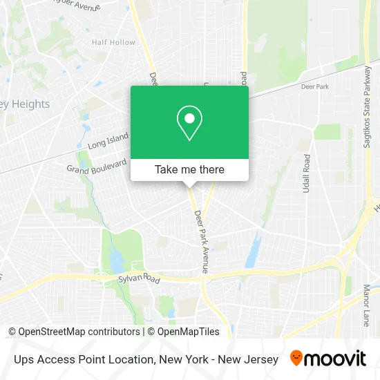Ups Access Point Location map