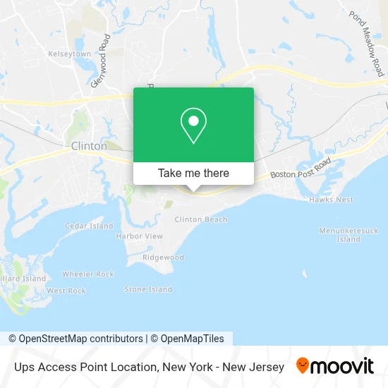 Ups Access Point Location map