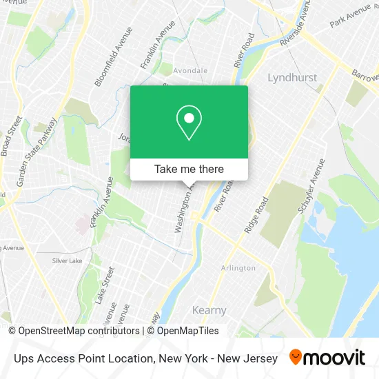 Ups Access Point Location map
