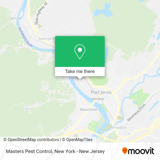 Masters Pest Control map