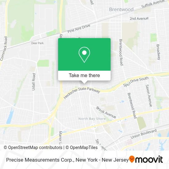 Precise Measurements Corp. map