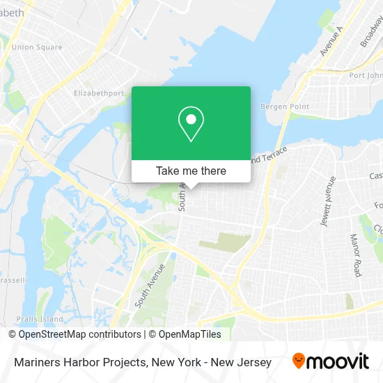 Mariners Harbor Projects map
