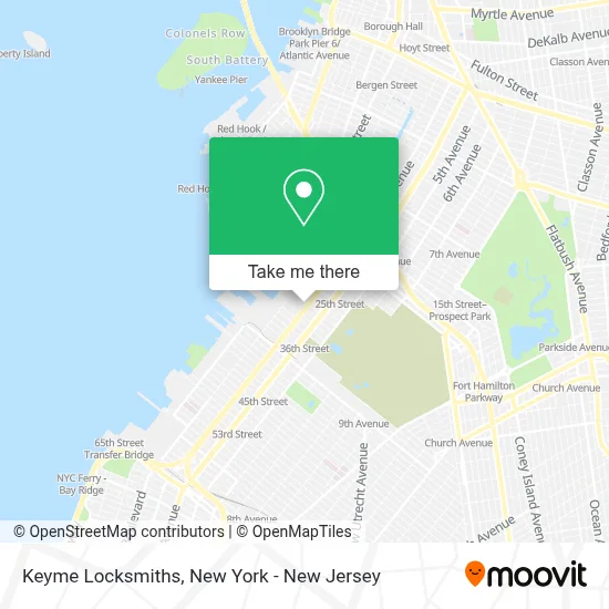 Keyme Locksmiths map