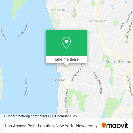 Ups Access Point Location map
