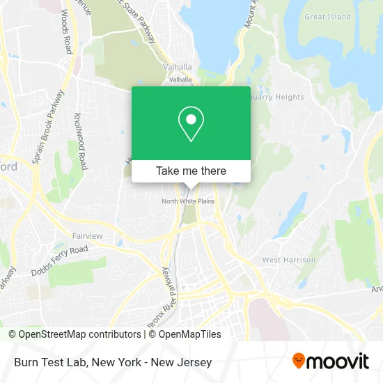 Burn Test Lab map