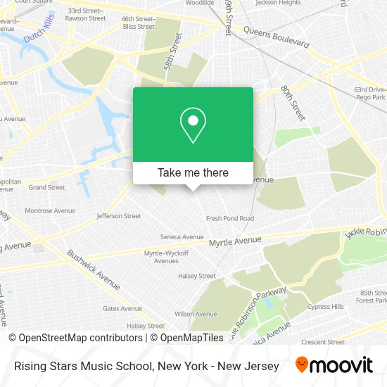 Rising Stars Music School map