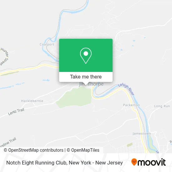 Notch Eight Running Club map
