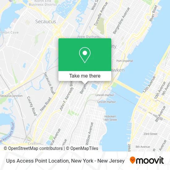 Ups Access Point Location map