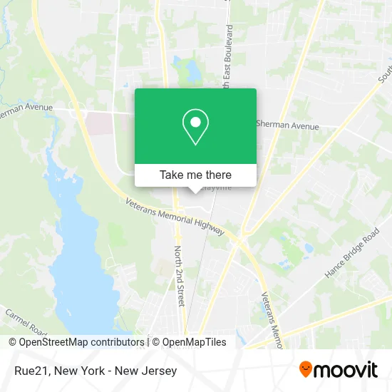 Rue21 map