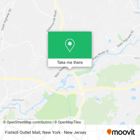 Fishkill Outlet Mall map