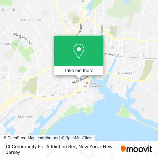 Ct Community For Addiction Rec map