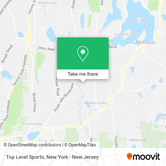 Top Level Sports map