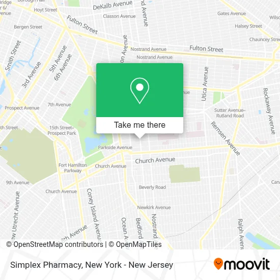 Simplex Pharmacy map