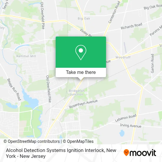 Alcohol Detection Systems Ignition Interlock map