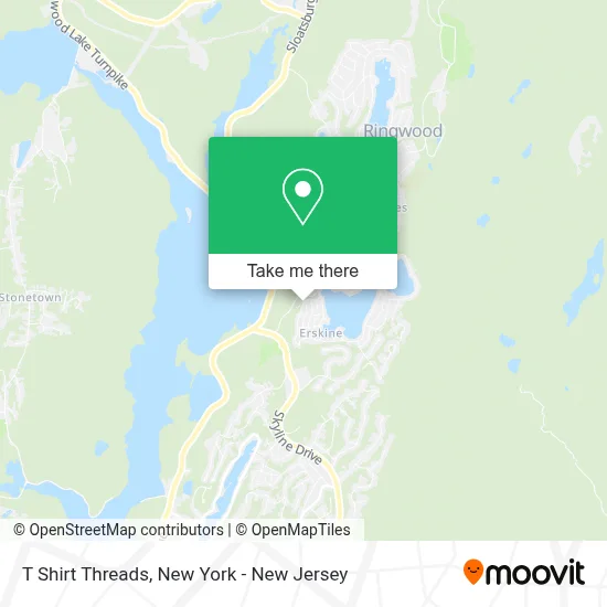 T Shirt Threads map