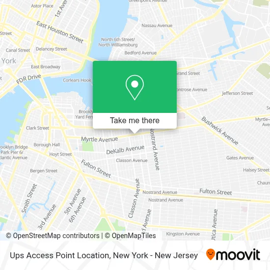 Ups Access Point Location map