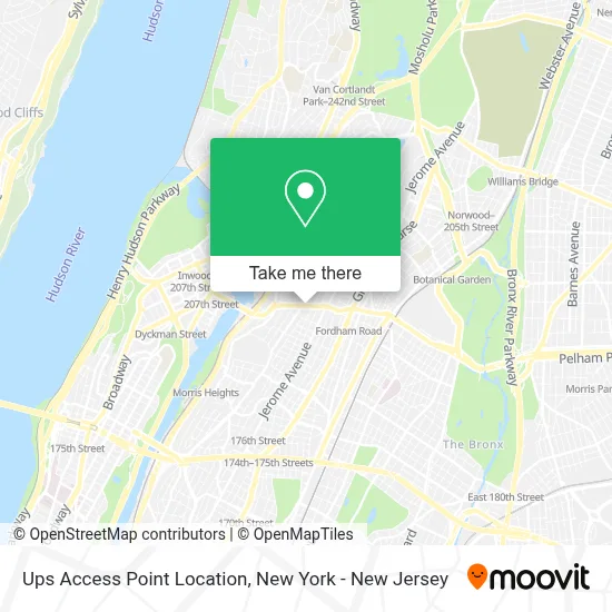 Ups Access Point Location map