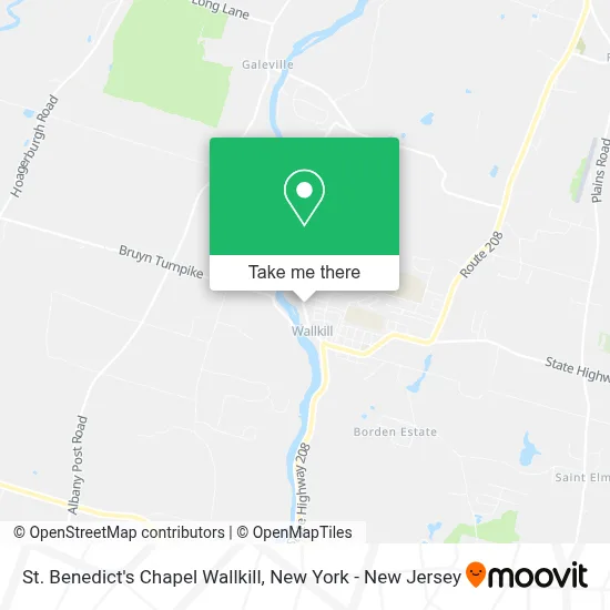 St. Benedict's Chapel Wallkill map