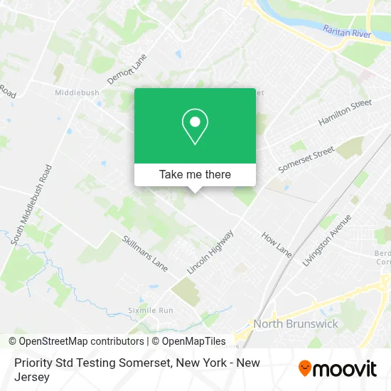 Priority Std Testing Somerset map