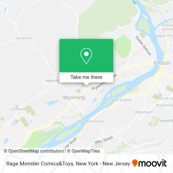 Rage Monster Comics&Toys map