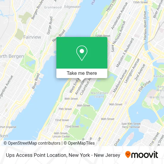 Ups Access Point Location map