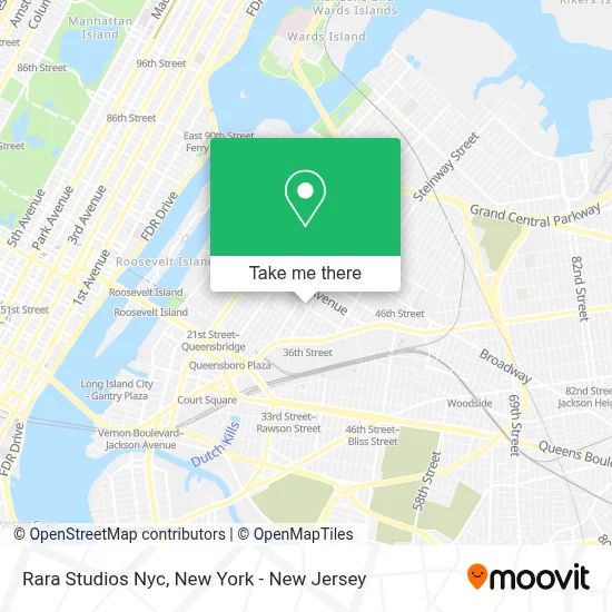 Rara Studios Nyc map