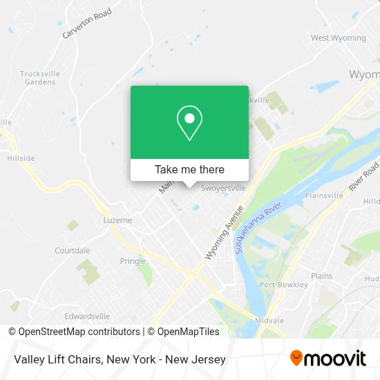 Valley Lift Chairs map