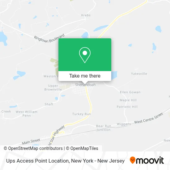 Ups Access Point Location map