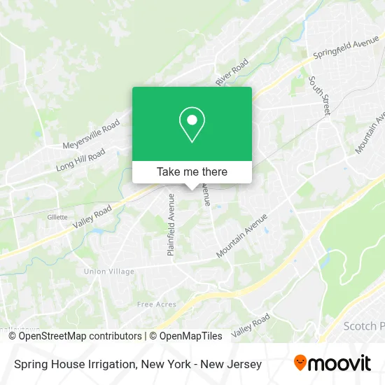 Spring House Irrigation map