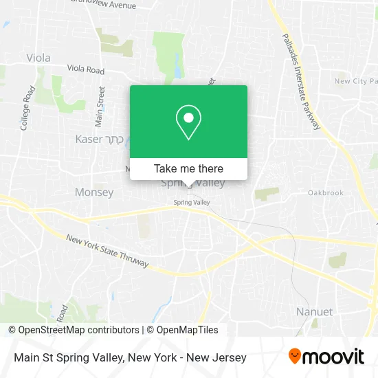 Main St Spring Valley map