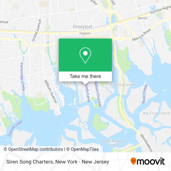 Siren Song Charters map