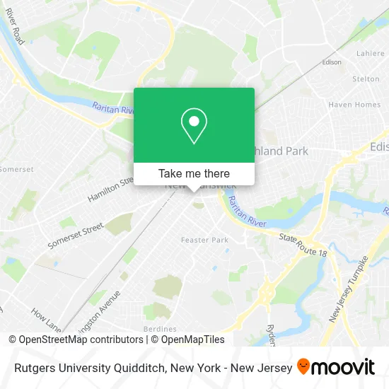 Rutgers University Quidditch map
