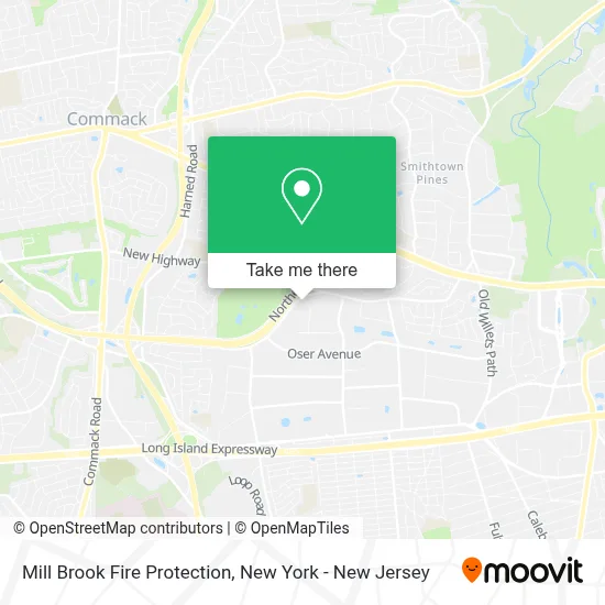 Mill Brook Fire Protection map