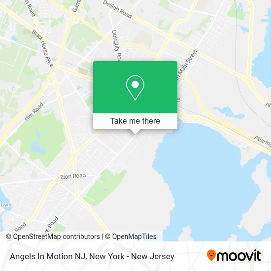 Angels In Motion NJ map