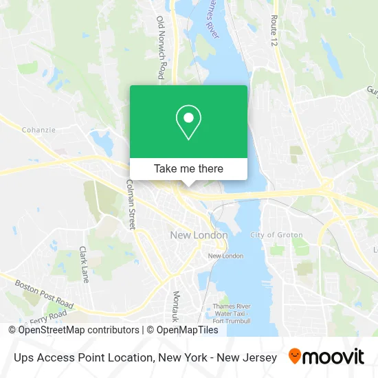Ups Access Point Location map