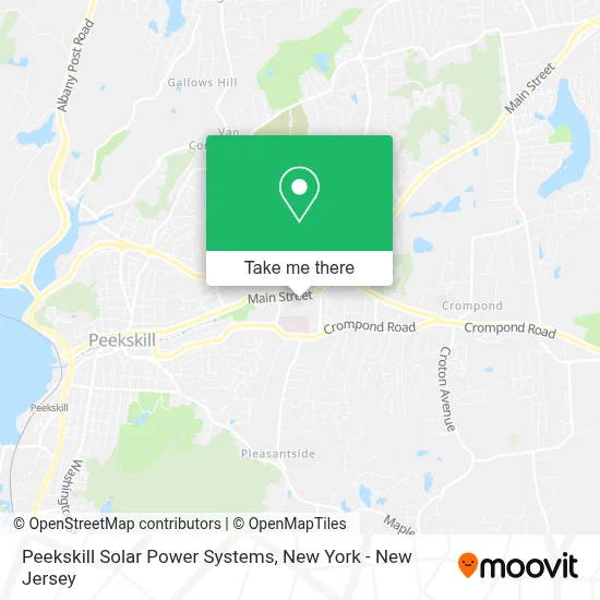 Peekskill Solar Power Systems map