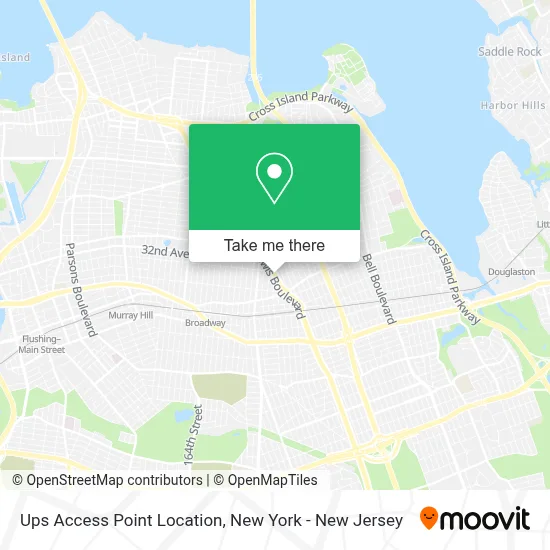 Ups Access Point Location map