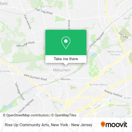 Rise Up Community Arts map