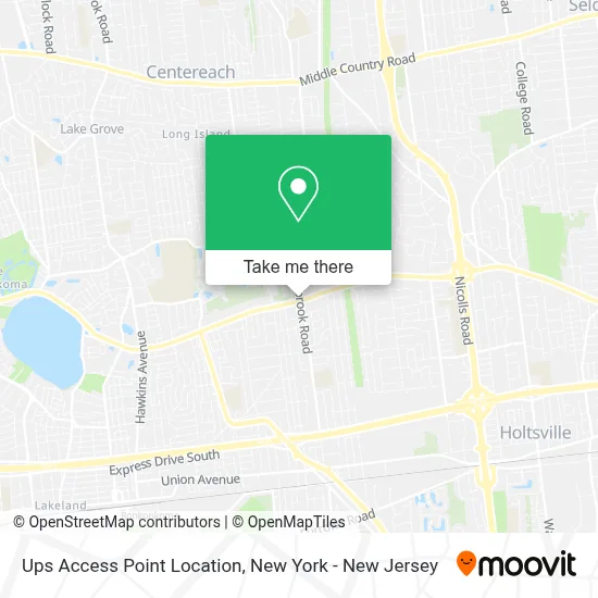 Ups Access Point Location map
