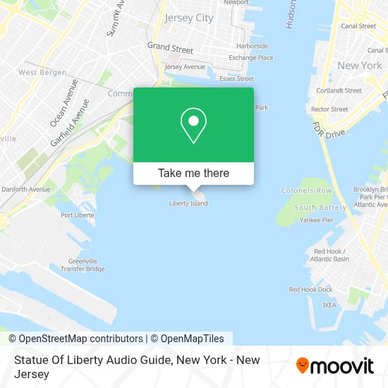 Statue Of Liberty Audio Guide map
