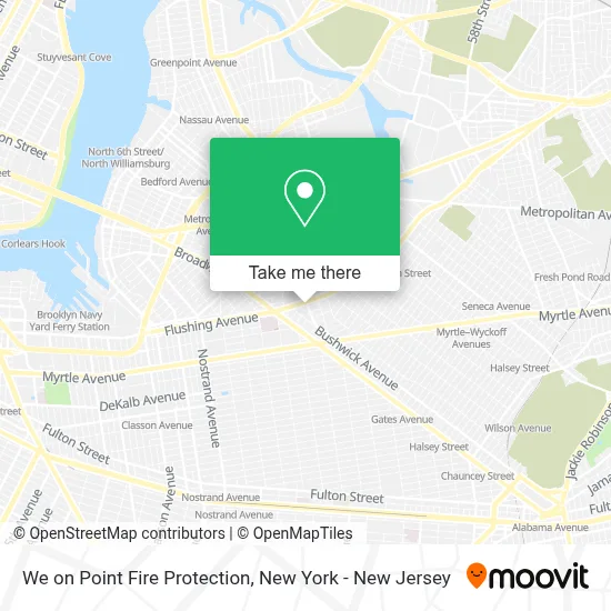 We on Point Fire Protection map