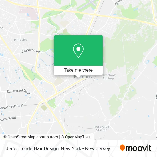 Jen's Trends Hair Design map