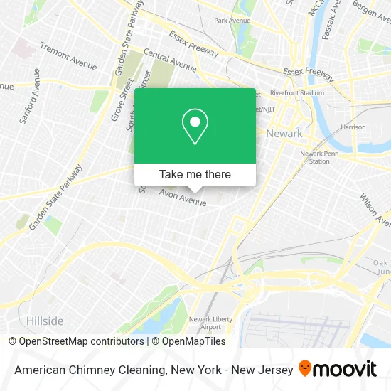 American Chimney Cleaning map