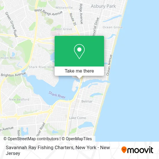 Savannah Ray Fishing Charters map