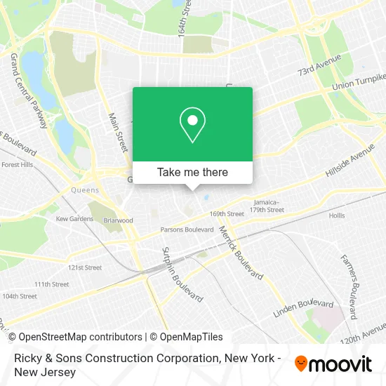 Ricky & Sons Construction Corporation map