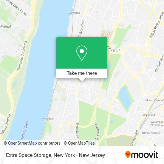 Extra Space Storage map